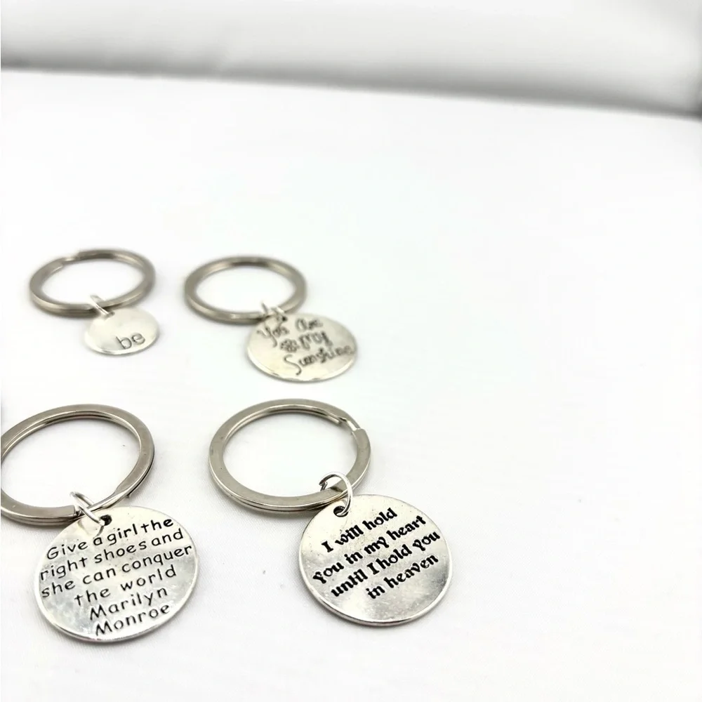 Inspirational Quote Keychain Bundle - Lot of 5